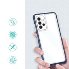 slomart prozoren ovitek 3v1 za samsung galaxy a14 silikonski ovitek z okvirjem blue