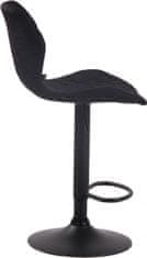 BHM Germany Barski stolček iz plute, tekstil, črna / črna