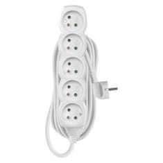 Emos podaljšek 5z5m 1,0mm PVC