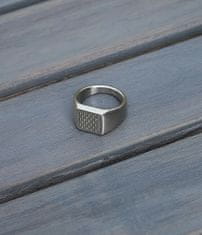Skagen Eleganten jekleni prstan za moške Steel SKJM0201040 (Obseg 63 mm)
