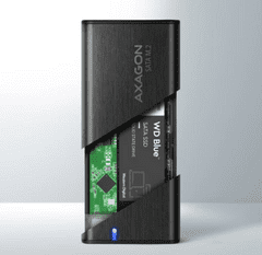 AXAGON ohišje za disk, M.2, SATA, SSD, 20-80 mm, USB-C, črno (EEM2-SBC)