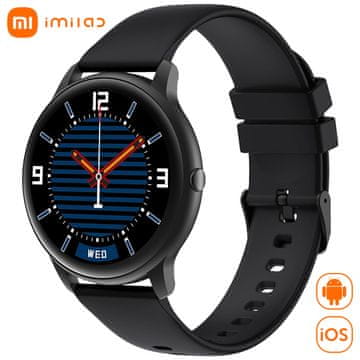Xiaomi IMILAB KW66 OX pametna ura, 3D HD ukrivljen zaslon, Bluetooth 5.0, IP68, črna
