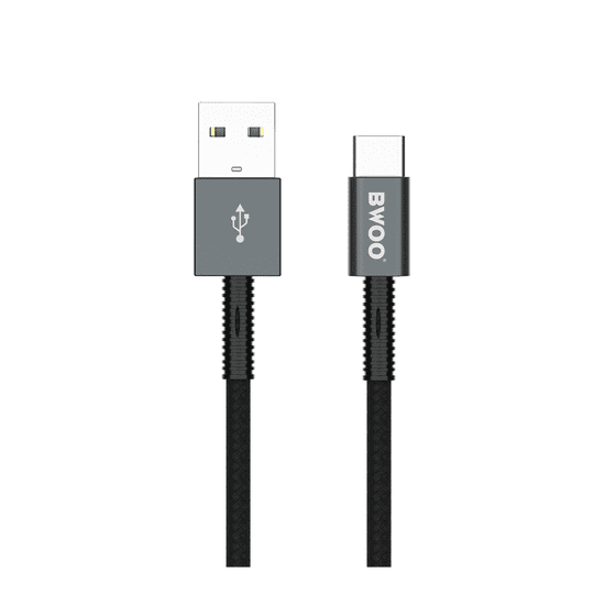 BWOO Kabel USB-A na USB-C X211C 1m 2,4A črn