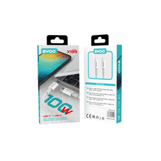 BWOO Kabel USB-C na USB-C X199 1m 100W bel