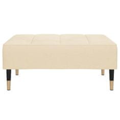 Vidaxl Stolček za noge krem 78x56x32 cm žamet