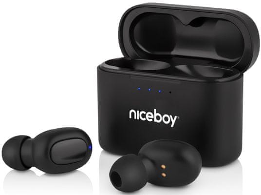 bluetooth 5.1 brezžične slušalke niceboy hive subsea 3 ip54 vodoodporna proti prahu in znoju polnilna škatla polnjenje usbc 8 mm močni pretvorniki upravljanje z enim gumbom podpora glasovnega pomočnika ion mobilna aplikacija mikrofon za odpravljanje šumov