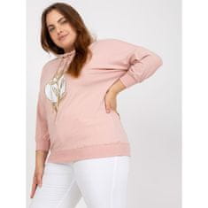 RELEVANCE 3/4 rokav tiskana bluza plus size MARITZA roza RV-BZ-7597.20X_386906 Univerzalni