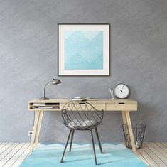 Decormat Podloga za stol parket Modre cikcake 100x70 cm 