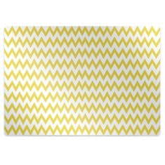 Decormat Podloga za zaščito tal Yellow zigzags 120x90 cm 2 cm 