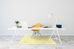 Decormat Podloga za zaščito tal Yellow zigzags 120x90 cm 2 cm 