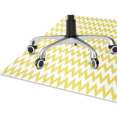 Decormat Podloga za zaščito tal Yellow zigzags 120x90 cm 2 cm 