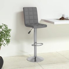 Vidaxl Barski stolček svetlo sivo blago