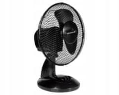 Greatstore Namizni ventilator črn 23cm