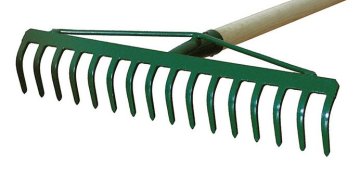shumee MOČNA GRABLJA ZA KARTE S TRAKOM S 16 ZOBCI, 130 cm