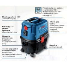 Bosch Hoover 1100W 15L plin 15 Ps Avtomatska vtičnica