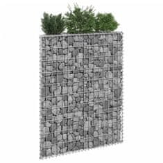 Greatstore Trapezna visoka greda gabion pocinkano jeklo 180x30x10 cm