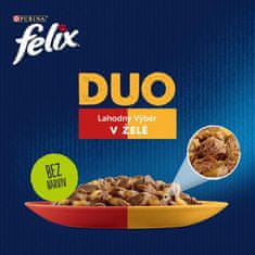 Felix Fantastic DUO mesna izbira v želeju, 72 x 85 g