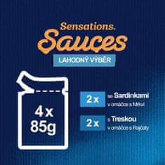 Felix Sensations Sauces s sardino v omaki, 48 x 85 g