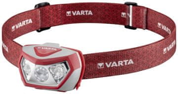 Varta Outdoor Sports H20 Pro čelna svetilka, 200 lm, rdeča