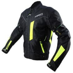 Cappa Racing Moška motoristična jakna MONTE CARLO tekstil črno/fluo L