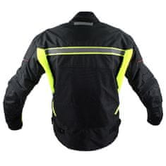 Cappa Racing Moška motoristična jakna MONTE CARLO tekstil črno/fluo L