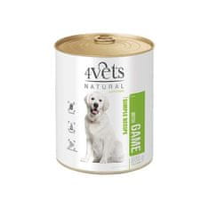 4VETS NATURAL SIMPLE RECEPT z divjačino 800g konzerva za pse