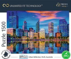 Trefl UFT Cityscape sestavljanka: Odsev mesta Perth, Avstralija 1500 kosov