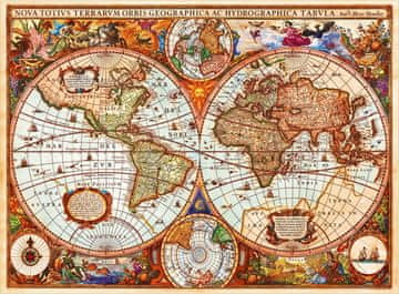 Grafika Puzzle Zgodovinski zemljevid sveta 3000 kosov