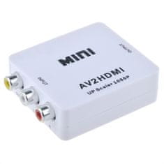 Northix Adapter za mini video pretvornik AV v HDMI 720p 1080p 