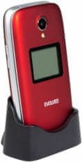 Easyphone FP EP-770 mobilni telefon za starejše, 4G, rdeč