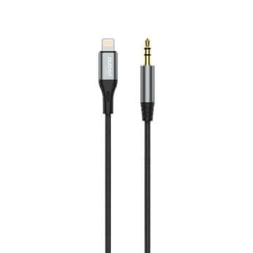 DUDAO L11Pro avdio kabel Lightning / 3.5mm mini jack, siva