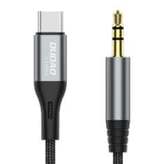 DUDAO L11ProT avdio kabel USB-C / 3.5mm mini jack, siva