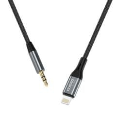 DUDAO L11Pro avdio kabel Lightning / 3.5mm mini jack, siva