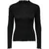 Jacqueline de Yong Ženska majica s kratkimi rokavi JDYFRAN SISKA Stretch Fit 15228065 Black (Velikost XS)