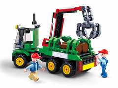 Sluban Mestna kmetija M38-B0778 Traktor s prikolico za hlode