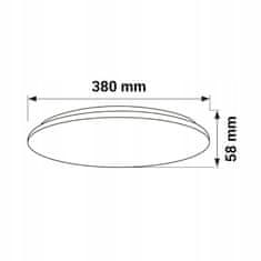 ORO LED plafoniera MARS 24W 1680lm 4000K IP20 fi 380 mm