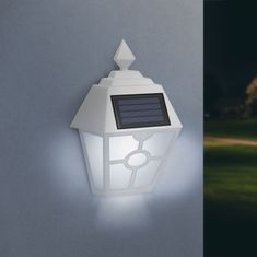 GARDEN OF EDEN LED solarna stenska svetilka hladno bela svetloba 14 x 6.2 x 19 cm