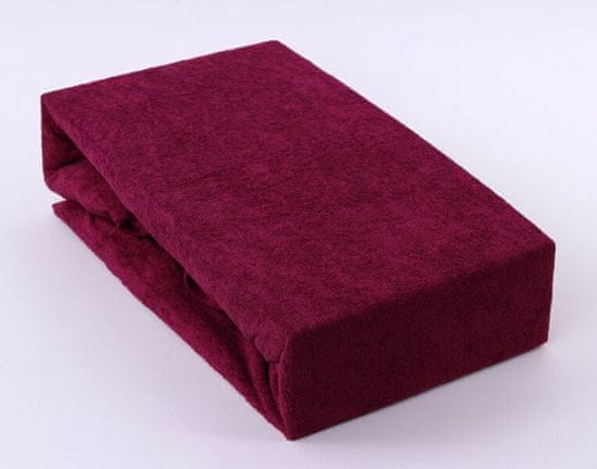 Zaparevrov Prevleka iz frotirja Premium, bordo, BedStyle, 90 x 200 cm