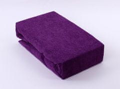 Zaparevrov Prevleka iz frotirja Premium, temno vijolična, BedStyle, 90 x 200 cm