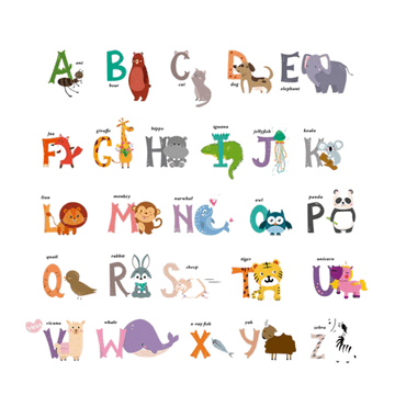 Zaparevrov Stenske nalepke, črke