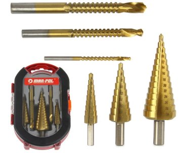 MAR-POL Set stopničastih svedrov in rezkal, 6 kosov M22295