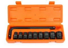 BJC Vtičnica 10-24mm, 1/2", komplet 10 kosov, CrMo, 6-robni v ohišju M58235
