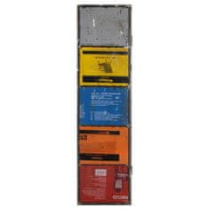 Vidaxl Paravan večbarven 45x17x167 cm železo