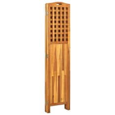Vidaxl Paravan 4-delni 161x2x170 cm trden akacijev les