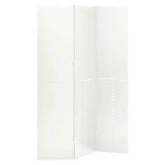 Vidaxl Paravan 3-delni bel 120x180 cm jeklo