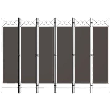 Vidaxl Paravan 6-delni antraciten 240x180 cm