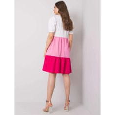 RUE PARIS Ženska obleka Kylie Dress RUE PARIS white and pink RV-SK-6764.64_367883 XL