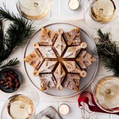 NordicWare Kovinski kalup za snežinke srebrne snežinke