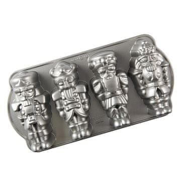 NordicWare Kovinska plošča z obliko za štiri figure LOUSKÁČEK, zlata