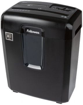 Fellowes uničevalnik 8 Cd/ prečni rez 4x35 mm/ prostornina košare 14 l/ klasifikacija P-4 (zaupno)/ črna